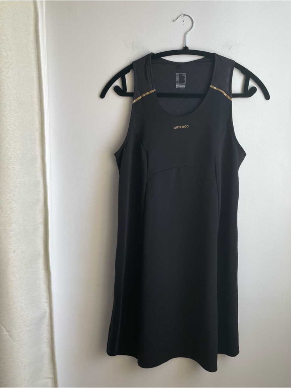 Black Sport Tennis Dress Sleeveless size L